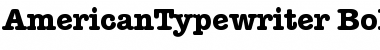 AmericanTypewriter BoldA Font Title Preview