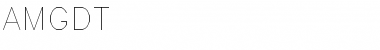 AMGDT Regular Font Title Preview