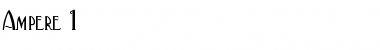 Ampere 1 Regular Font Title Preview