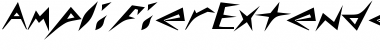 AmplifierExtended Heavy Font Title Preview