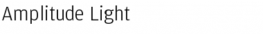 Amplitude-Light Regular Font Title Preview