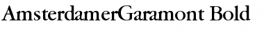 AmsterdamerGaramont Bold Font Title Preview