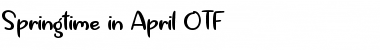 Springtime in April Regular Font Title Preview