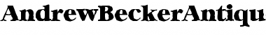 AndrewBeckerAntique-Heavy Regular Font Title Preview