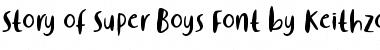 Story of Super Boys Regular Font Title Preview