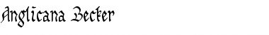 Anglicana Becker Normal Font Title Preview