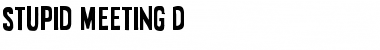 Stupid Meeting Regular Font Title Preview