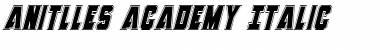 Anitlles Academy Italic Italic Font Title Preview