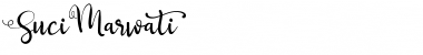 Suci Marwati Regular Font Title Preview