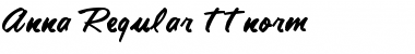 Anna Regular Font Title Preview