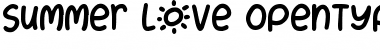 Summer Love Regular Font Title Preview