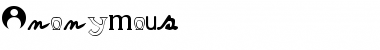 Anonymous Regular Font Title Preview