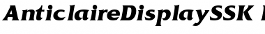 AnticlaireDisplaySSK Italic Font Title Preview