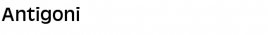 Antigoni Regular Font Title Preview
