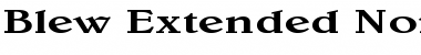 Blew Extended Normal Font Title Preview