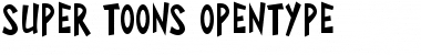 Super Toons Regular Font Title Preview