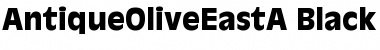 AntiqueOliveEastA-Black Black Font Title Preview