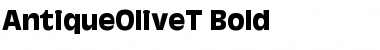 AntiqueOliveT Bold Font Title Preview