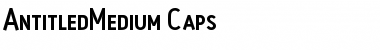 AntitledMedium Caps Regular Font Title Preview