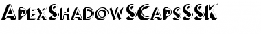 ApexShadowSCapsSSK Regular Font Title Preview