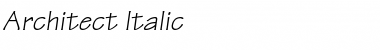 Architect Italic Font Title Preview