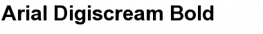 Arial Digiscream Bold Font Title Preview