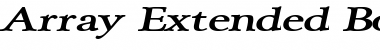 Array Extended BoldItalic Font Title Preview
