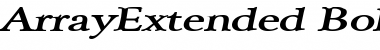 ArrayExtended BoldItalic Font Title Preview