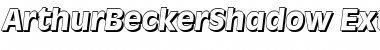 ArthurBeckerShadow-ExtraBold Italic Font Title Preview