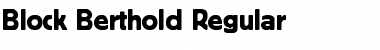 Block Berthold Regular Font Title Preview