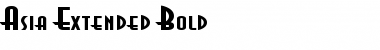 Asia Extended Bold Font Title Preview