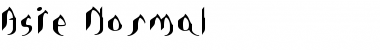Asie Normal Font Title Preview