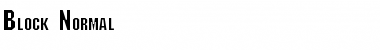 Block Normal Font Title Preview