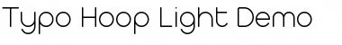 Typo Hoop Light Demo Regular Font Title Preview
