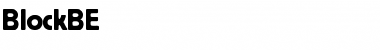 BlockBE Regular Font Title Preview