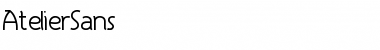 AtelierSans Regular Font Title Preview