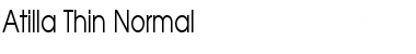 Atilla Thin Normal Font Title Preview