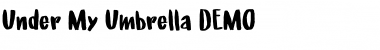 Under My Umbrella DEMO Regular Font Title Preview