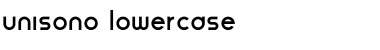 Unisono Lowercase Regular Font Title Preview