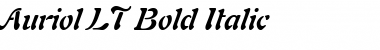 Auriol LT Bold Italic Font Title Preview