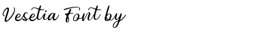 Vesetia Regular Font Title Preview