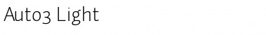 Auto 3 Light Font Title Preview
