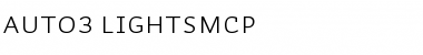 Auto 3 Light SmCp Font Title Preview