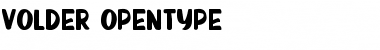 VOLDER Regular Font Title Preview