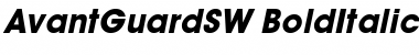 AvantGuardSW BoldItalic Font Title Preview