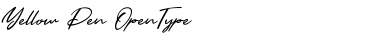 Yellow Pen Regular Font Title Preview