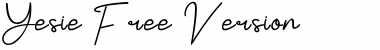 Yesie Regular Font Title Preview