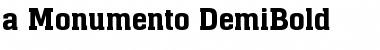 a_Monumento DemiBold Font Title Preview