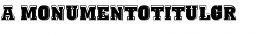 a_MonumentoTitulGr Regular Font Title Preview