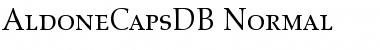 AldoneCapsDB Normal Font Title Preview